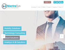 Tablet Screenshot of mantrasys.com